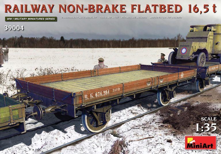 1:35 RAILWAY NON-BRAKE FLATBED 16,5 t