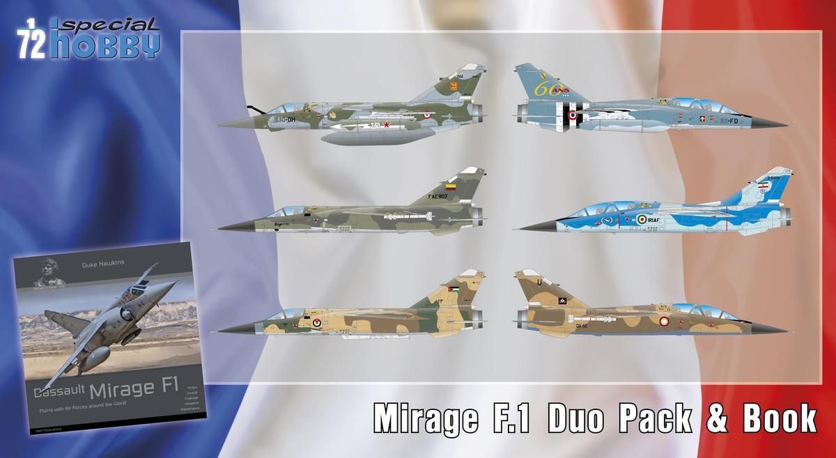 1:72 Mirage F.1 Duo Pack & Book