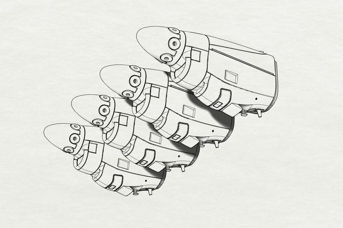 1:48 C-130J engine nacells (Italeri kit)