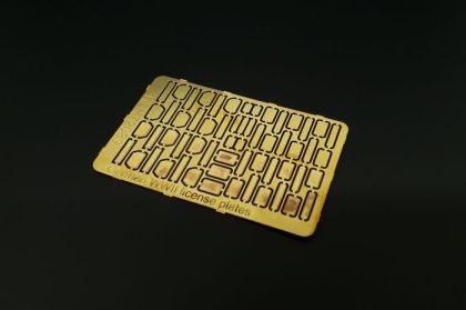 1:72 German WWII licence plates