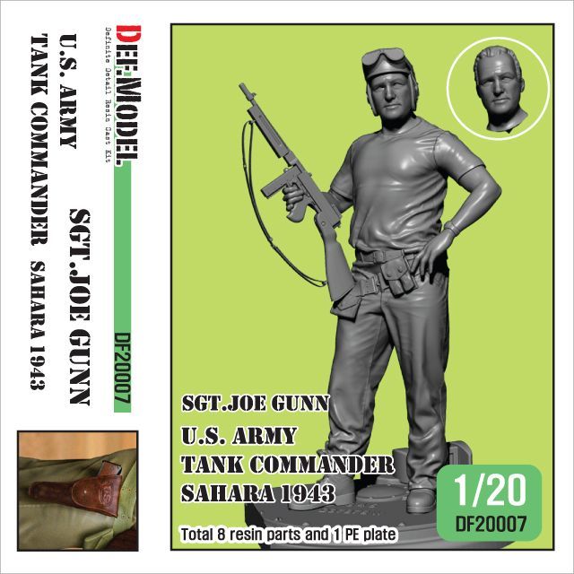 1:35 WWII US Tank commander Sgt.Joe Gunn in Sahara 1943