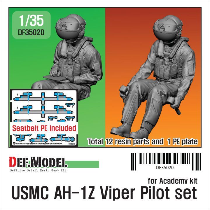 1:35 USMC AH-1Z Viper Pilot set (for Academy)