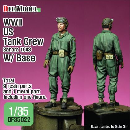 1:35 WWII US Tank crew Sahara 1943 w/base