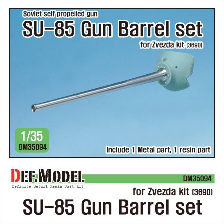 1:35 SU-85 TD D-5S Barrel / Mantlet set (for Zvezda 3690)
