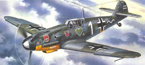 1:72 Messerschmitt Bf-109 F-4 German IIWW Fighter