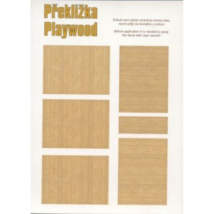 1:72 Překližka - bříza (světlejší varianta pro nová letadla)