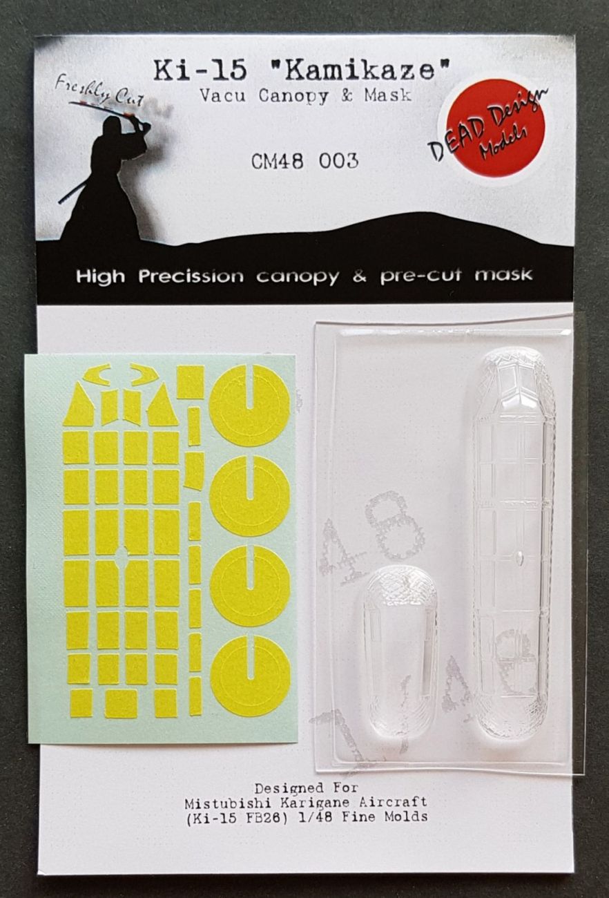 1:48 Mitsubishi Ki-15 Kamikaze Vacu Canopy & Mask