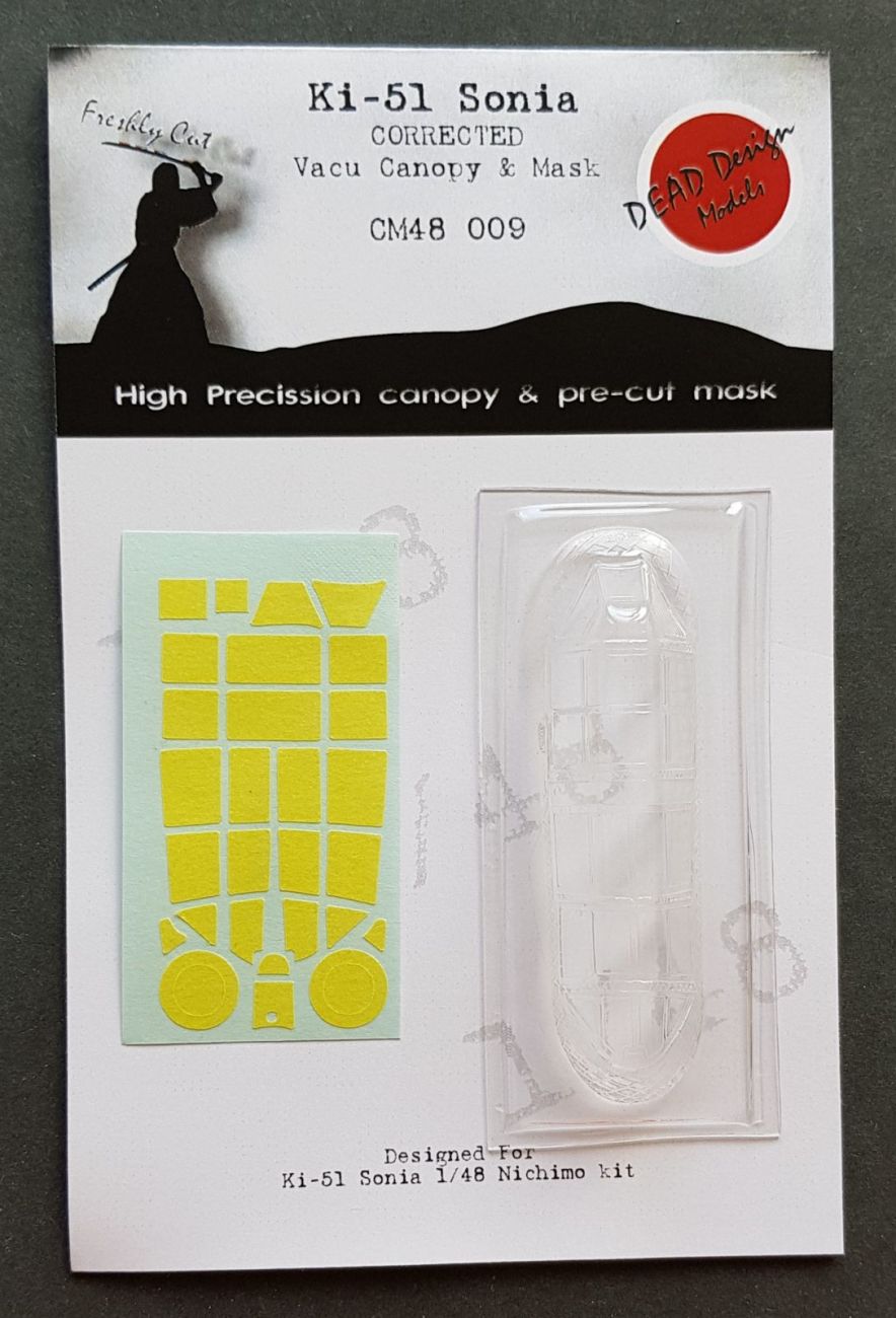 1:48 Mitsubishi Ki-51 'Sonia' Vacu Canopy & Mask