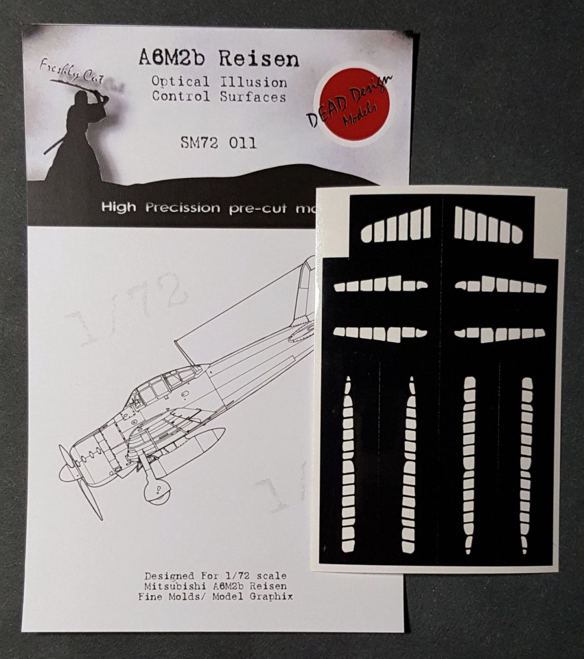 1:72 Mitsubishi A6M2b m.21 Reisen Control Surfaces