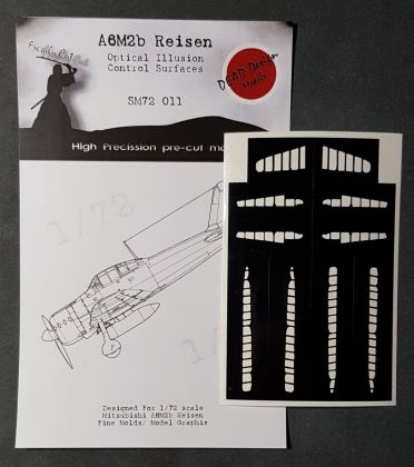 1:72 Mitsubishi A6M2b m.21 Reisen Control Surfaces