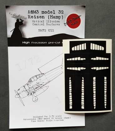 1:72 Mitsubishi A6M3 m.32 Reisen Control Surfaces