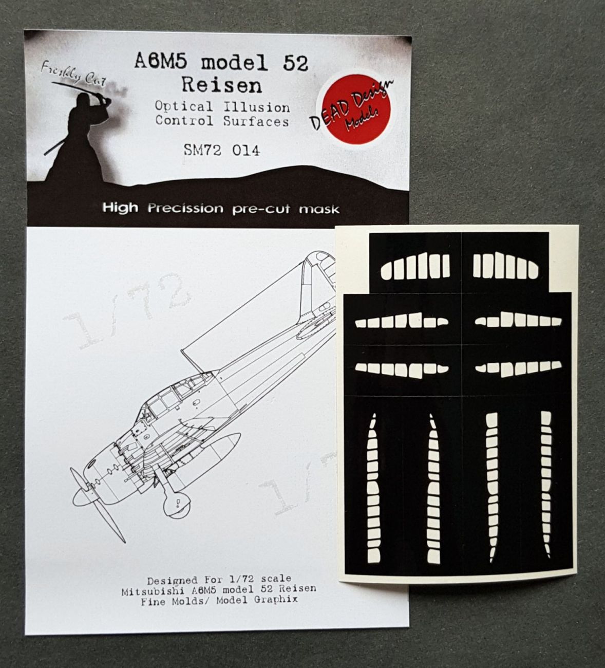 1:72 Mitsubishi A6M5 m.52 Reisen Control Surfaces