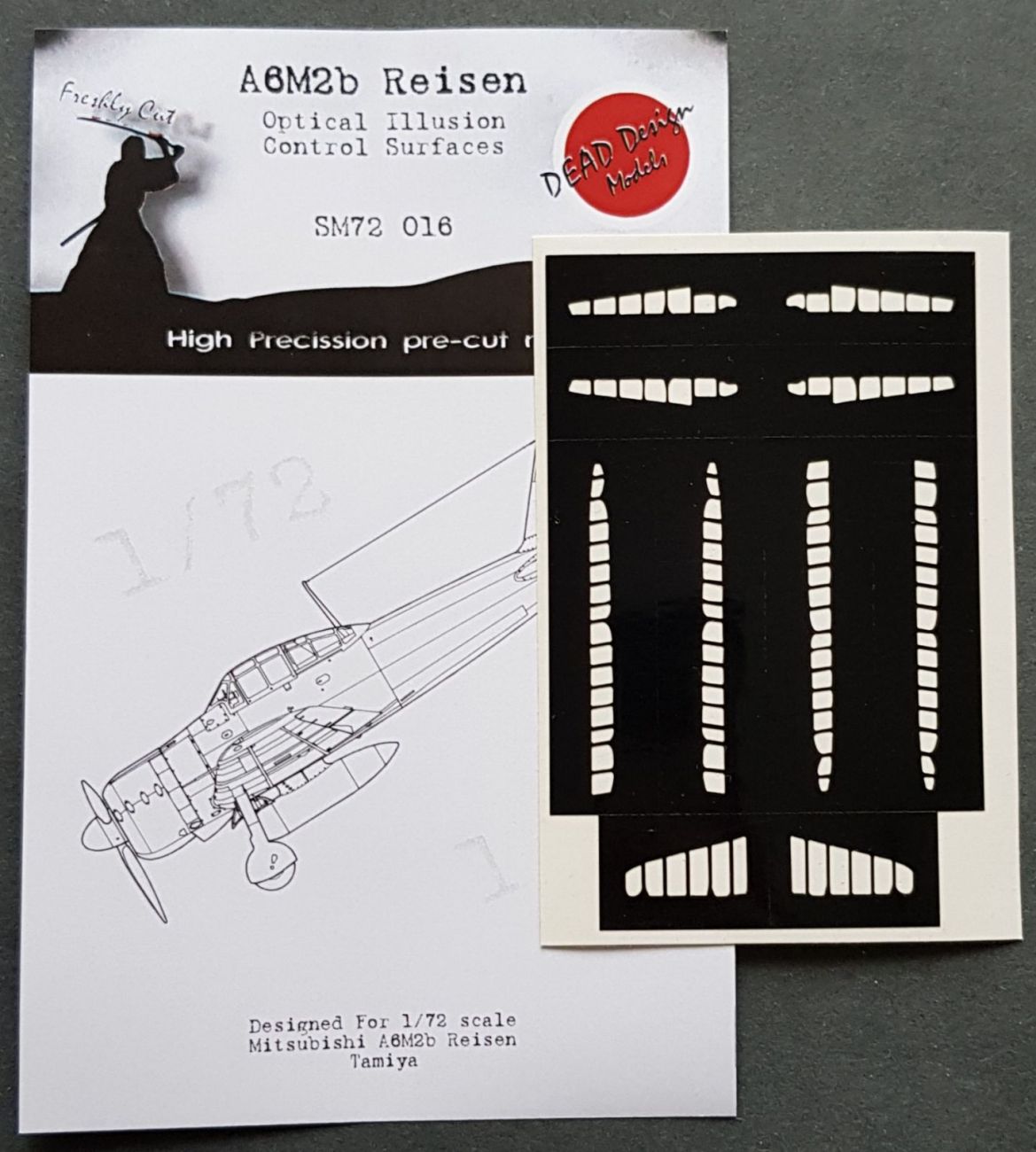 1:72 Mitsubishi A6M2b m.21 Reisen Control Surfaces