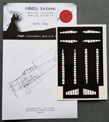 1:72 Mitsubishi A6M2b m.21 Reisen Control Surfaces