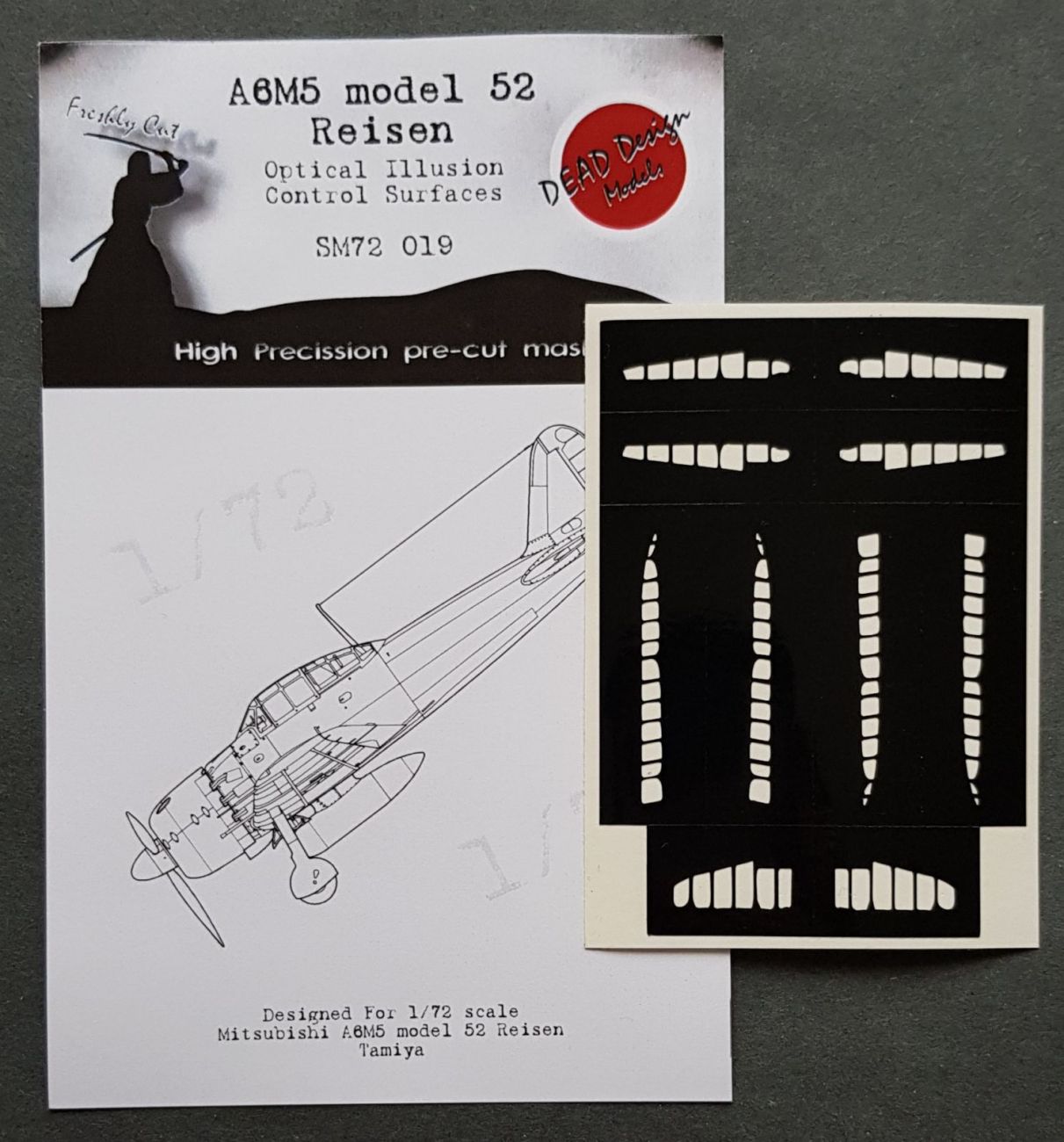 1:72 Mitsubishi A6M5 m.52 Reisen Control Surfaces
