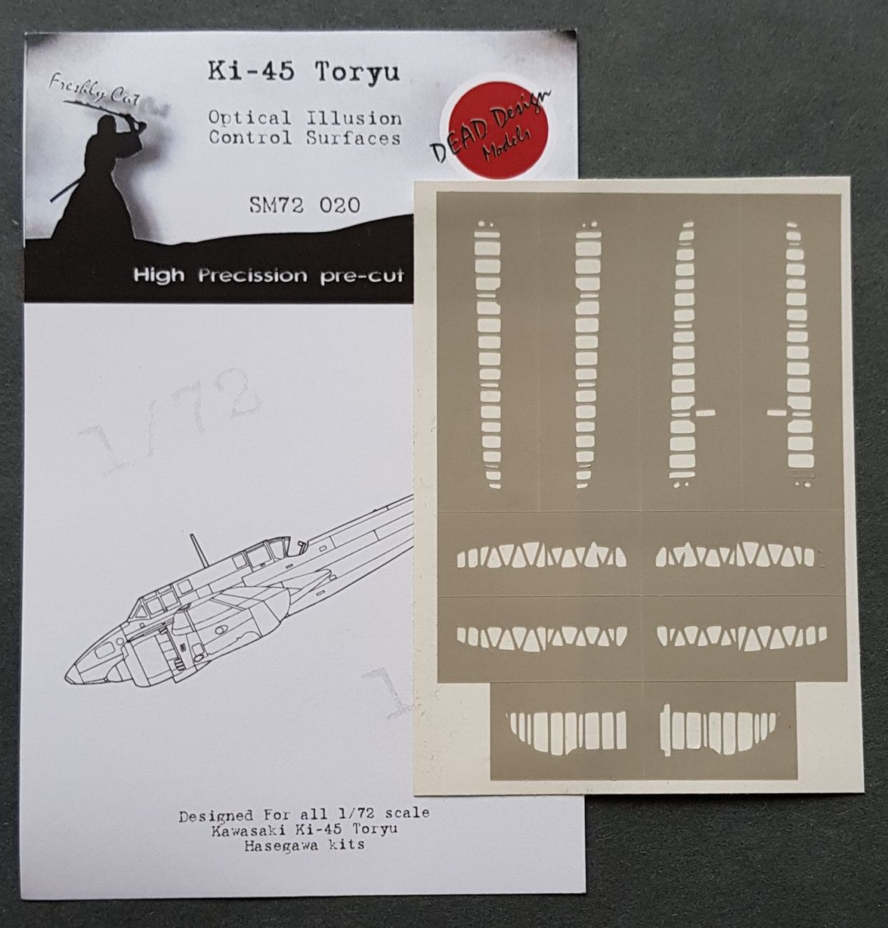 1:72 Kawasaki Ki-45 Toryu Control Surfaces