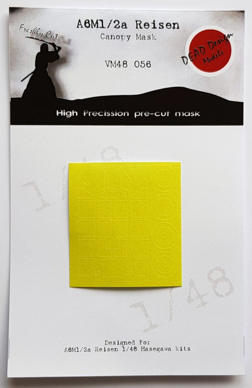 1:48 Mitsubishi A6M1/2a Reisen canopy paint mask