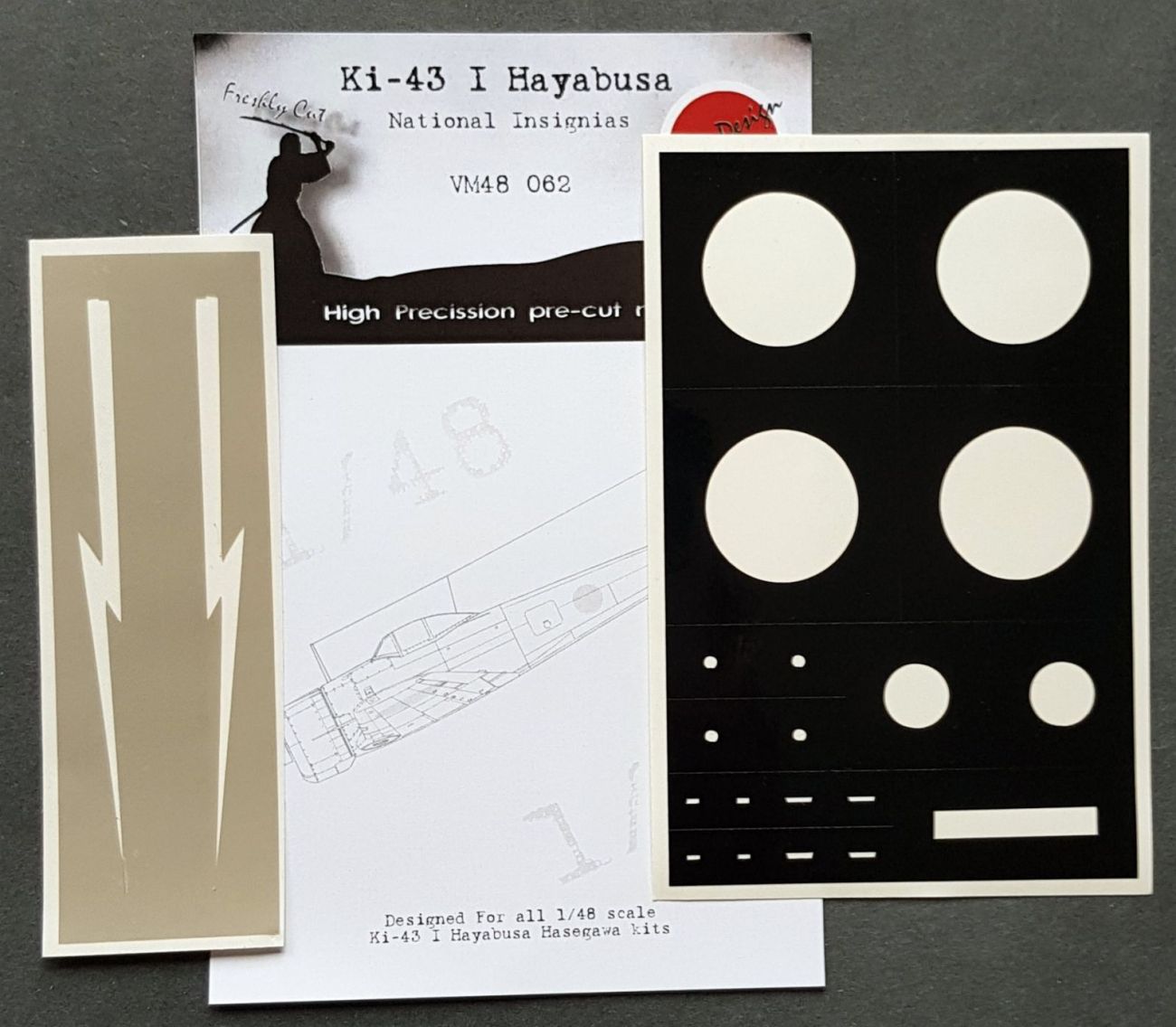 1:48 Nakajima Ki-43-I Hayabusa National Insignia and markings masks