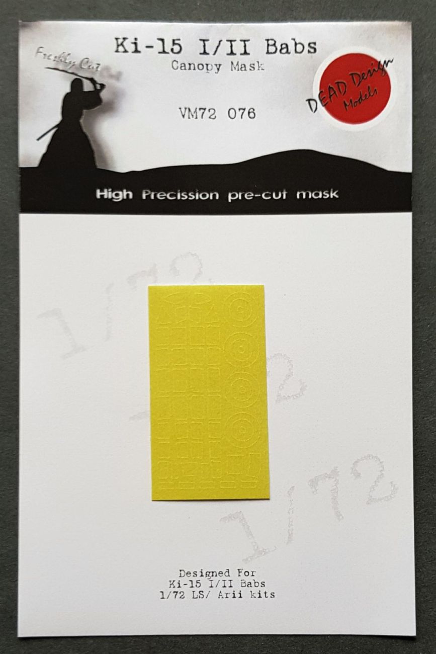 1:72 Mitsubishi Ki-15-I/II Babs canopy paint mask