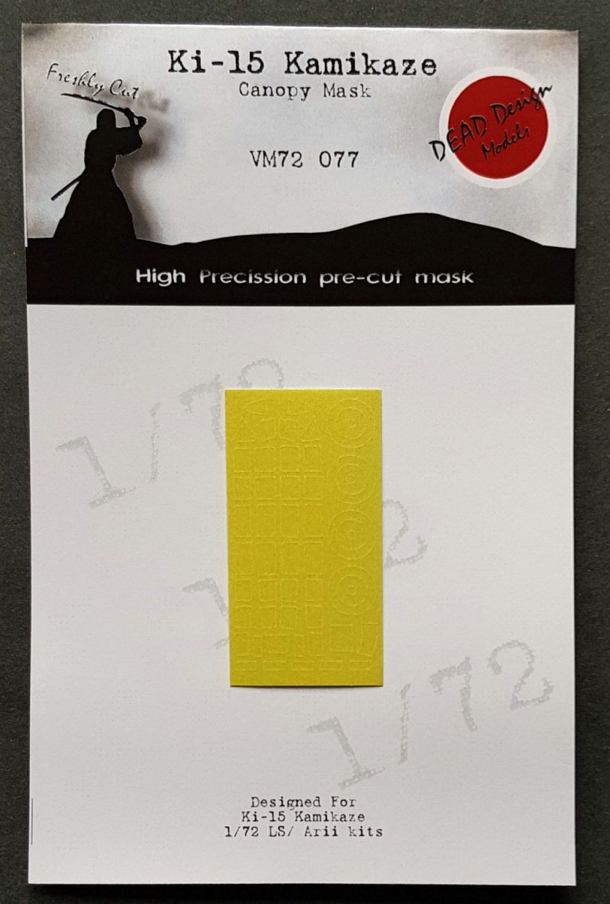 1:72 Mitsubishi Ki-15 Kamikaze canopy paint mask