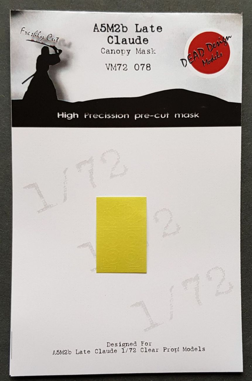 1:72 Mitsubishi A5M2b Claude late version canopy paint mask