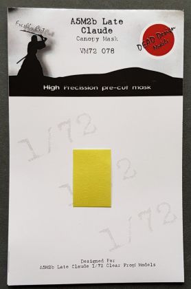 1:72 Mitsubishi A5M2b Claude late version canopy paint mask
