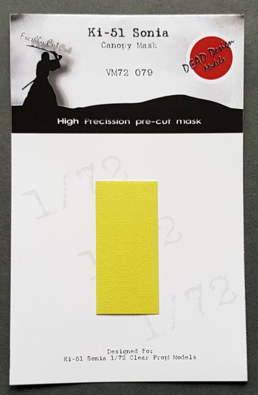 1:72 Mitsubishi Ki-51 Sonia canopy paint mask