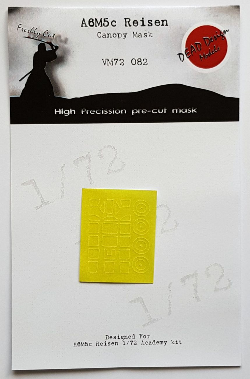1:72 Mitsubishi A6M5 Reisen canopy paint mask