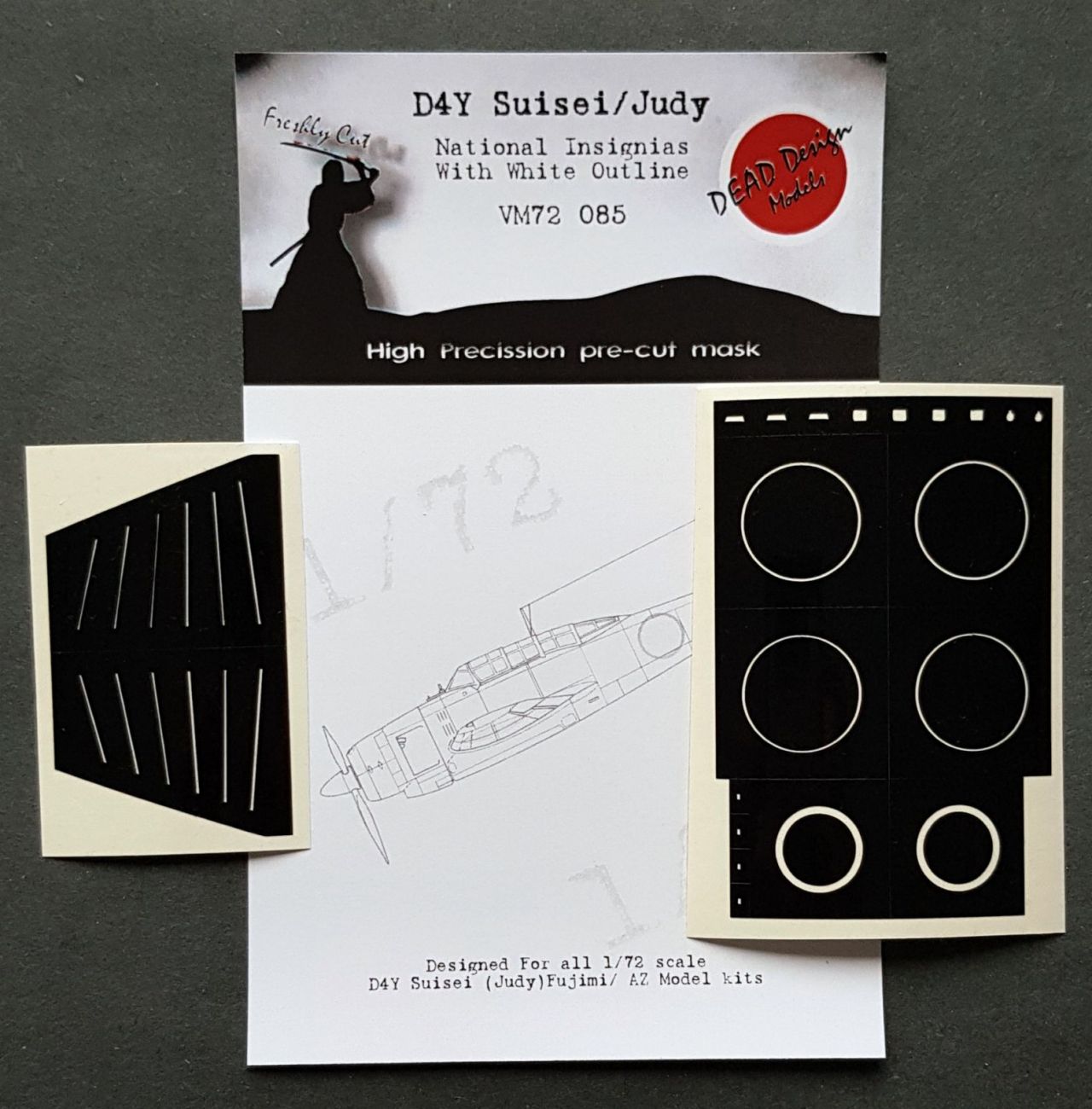 1:72 Yokosuka D4Y Suisei National Insignia and markings masks