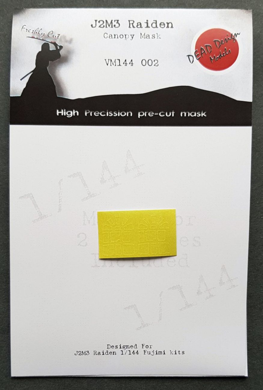 1:144 Mitsubishi J2M3 Raiden 'Jack' canopy paint mask