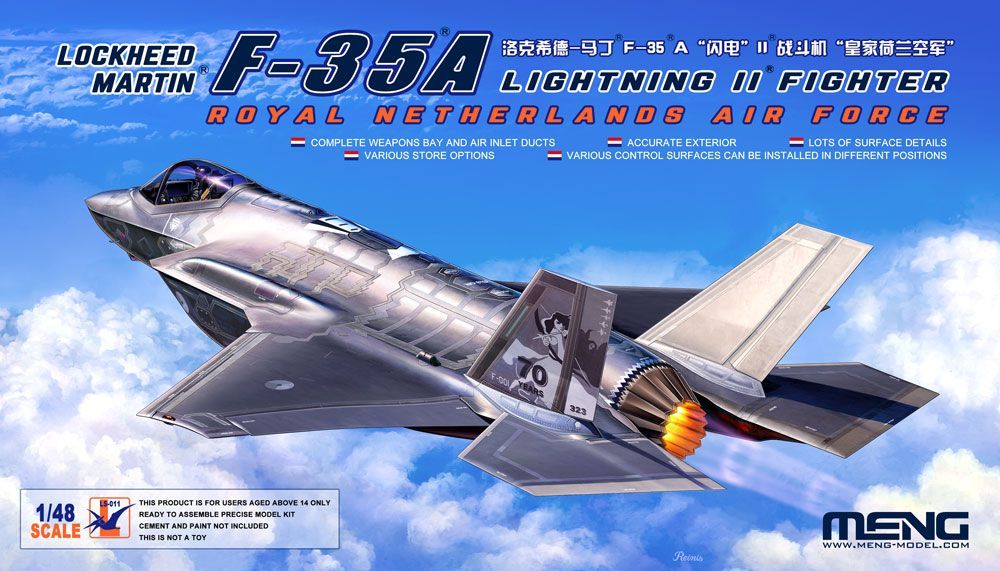 1:48  Lockheed Martin F-35A Lightning II Fighter Royal Netherlands Air Force