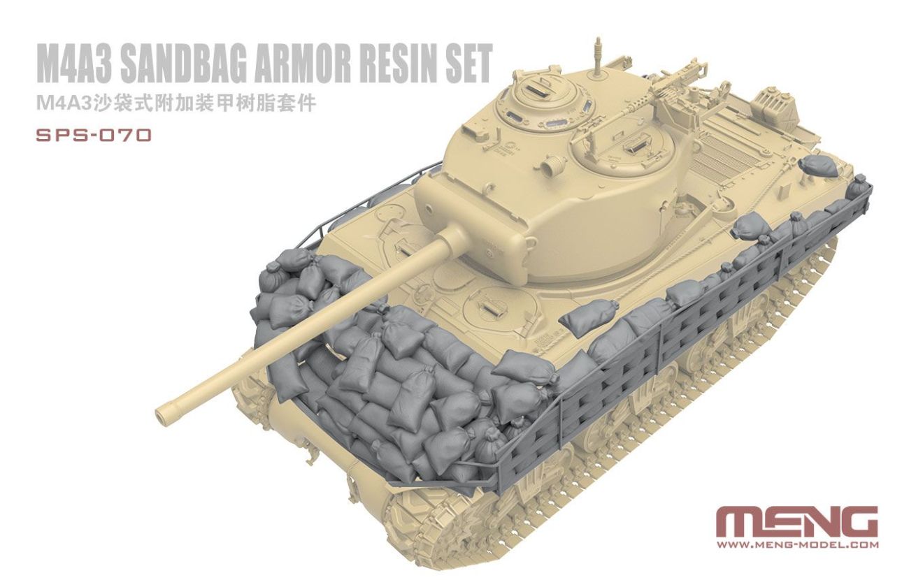 1:35 M4A3 SANDBAG ARMOR SET (RESIN)