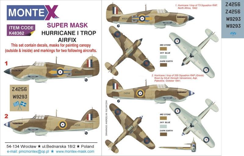 1:48 HURRICANE I TROP AIRFIX