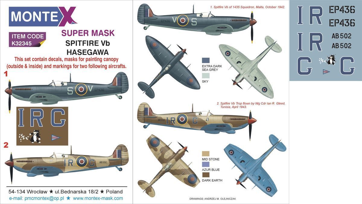 1:32 SPITFIRE VB HASEGAWA