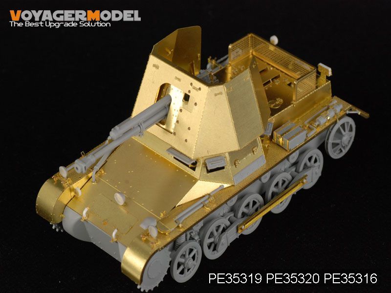 1:35 WWII German 47mm PaK(t) Panzerjager I Upper Hull (For DRAGON 6230)