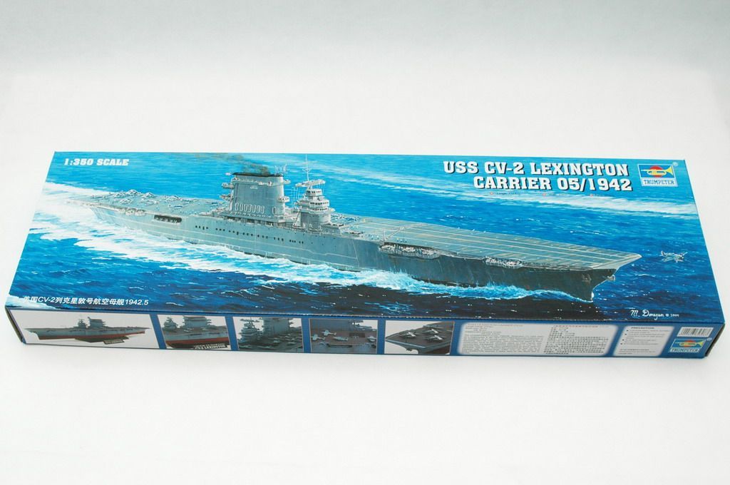1:350 USS CV-2 Lexington carrier 05/1942