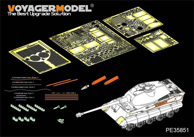 1:35 WWII German King Tiger (Porsche Turret)(For TAKOM 2046)