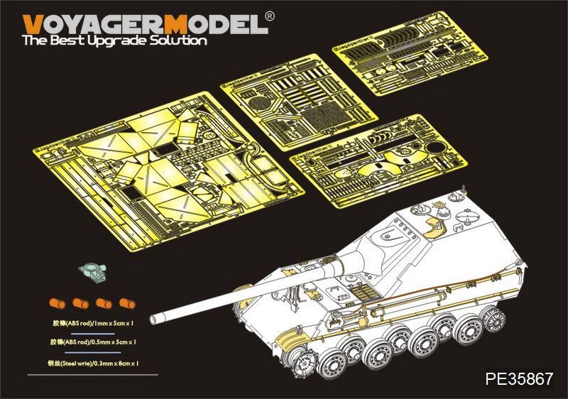 1:35 WWII German Jagdpanther II tank destroyer basic(For AMUSING HOBBY 35A011)