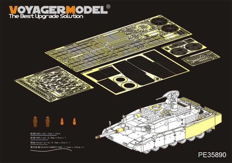 1:35 Modern German Leopard2A4 Revolution 1 MBT Basic(For TIGER 4629)