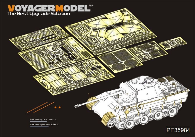 1:35 WWII German Panther A Tank Early version Basic(For TAKOM 2097)