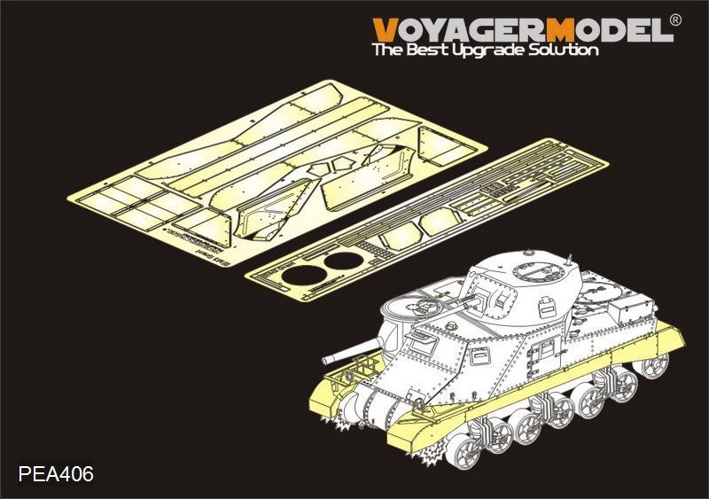 1:35 WWII British Grant Medium Tank Track Covers(For TAKOM 2086)
