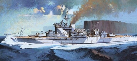 1:350 H.M.S. Warspite