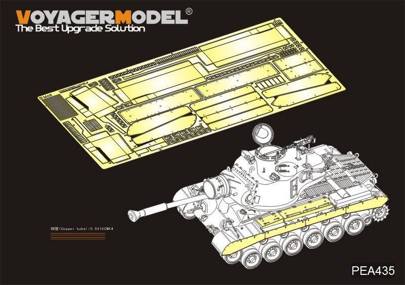 1:35 WWII US Army M46 Patton Tank side skirts and stowager bins(For TAKOM 2117)