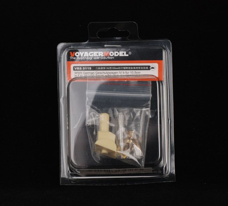 1:35 WWII German Geschutzwagen IV b fur 10.5cm le.F.H. 18/1(Sf) Barrel w/Mantlet (For TRUMPETER 0037