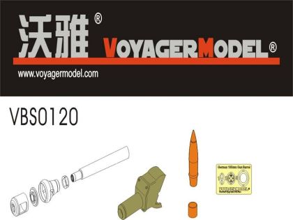 1:35 WWII German Pz.Sfl.Ivb 10.5cm le.FH.18/1 Barrel w/Mantlet (For DRAGON 6475)