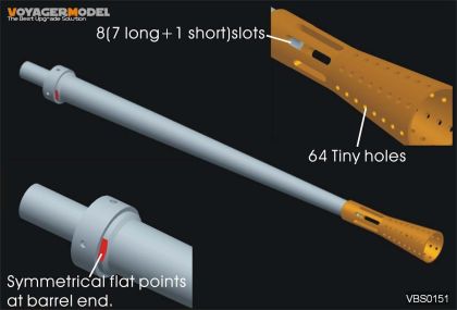 1:35 WWII German 37mm Flak18/36/37 Barrel (For All)