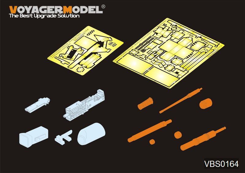1:35 Modern US M256 120mm M1 Abrams Gun Barrel w/M2 Browning Machine Gun (For DRAGON 3535/3536)