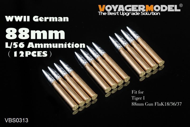 1:35 WWII German 88mm L/56 Ammunition(12PCES)(GP)