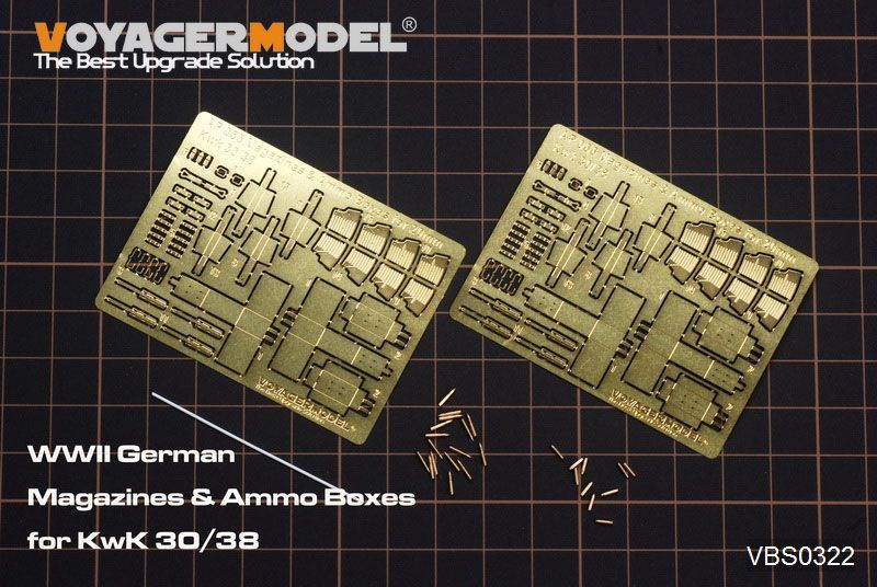 1:35 WWII German Magazines & Ammo Boxes for Kwk 30/38 (GP)