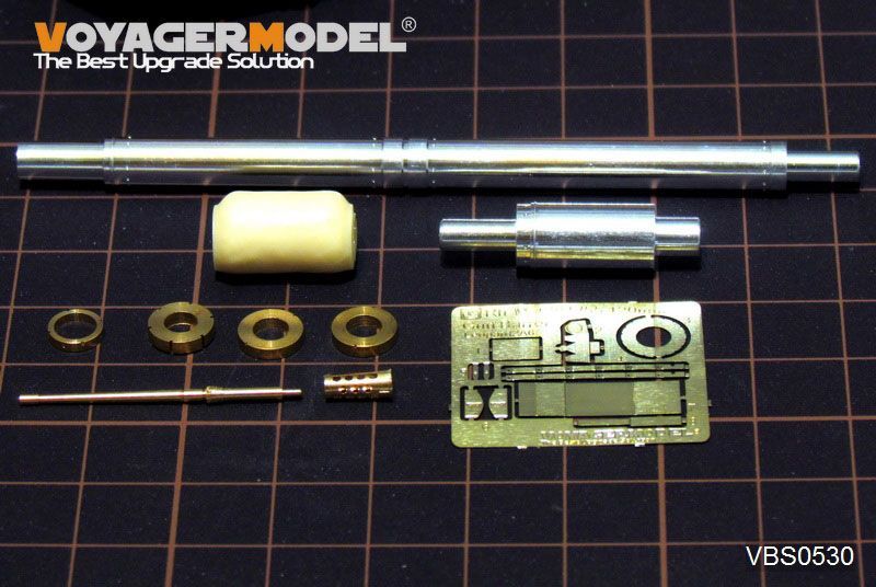 1:35 Modern German Rh-M-120 L/55 120mm Gun Barrel w/machine gun(Leopard2 Revolution2)(GP)